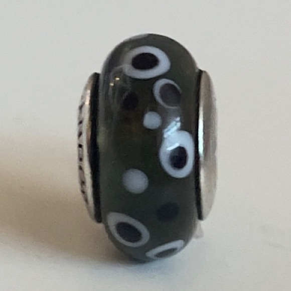 Pandora Black Bubbles Murano Charm - Picture 6 of 6